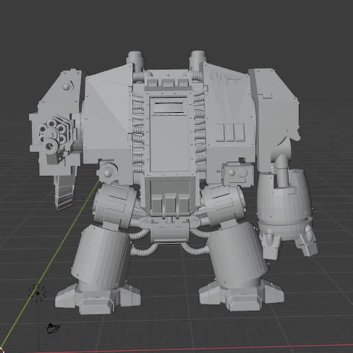 Dreadnought Base Model with Extra Arms 3D model