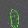 Pluma1.jpg Pack Cutter polymer clay / cookies shape Feather