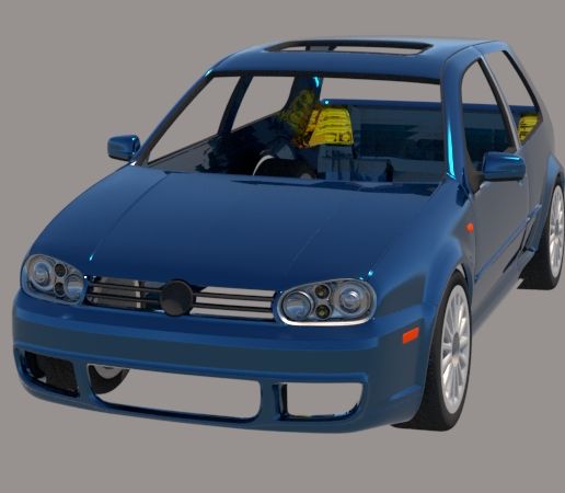 🚗 Volkswagen Golf R32 2003 1/10・ STL File for ・Cults