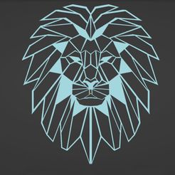 2D-Lion.jpg Free STL file 2D Lion For Decoration.・3D printing idea to download, dgv