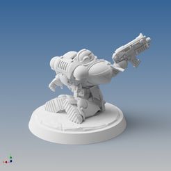 ens-accroupie-assemblé-vue-3.jpg Fichier 3D Warrior last shot・Design pour imprimante 3D à télécharger