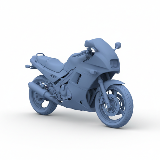 Kawasaki GPZ900R (Top Gun bike) retro motorcycle STL, racing motorcycle STL, motorcycle desk decor STL, enduro bike STL, motorcycle display model, split parts motorcycle STL, motocross bike STL, motorcycle showroom STL, realistic motorcycle STL, FDM frien