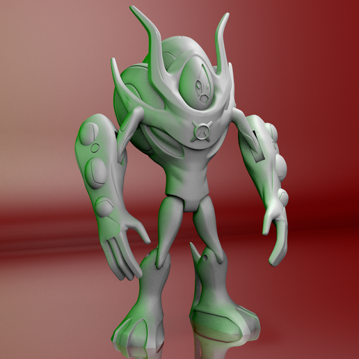 👽 Ultimate Swampfire - Ben 10 Ultimate Alien 3d Model STL printable・ 3D ...