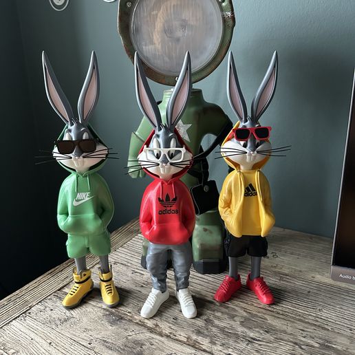 LAPIS MASTR BUNNYとBugs Bunny コラボ 🎨 Bugs bunny urban vibes Fan art (multiparts/3mf)・3D Print