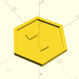 seven-solid.png Seven Hexagon – 3D Printable Game Token