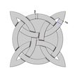 Gaelic-tile-05.jpg Gaelic knot onlay relief 3D print and cnc model