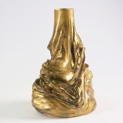FUME VASE GOLD_01.jpg Fichier STL Vase à fumée・Modèle pour imprimante 3D à télécharger