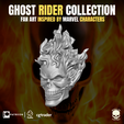 24.png Ghost Rider Head Collection for action figures