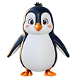Penguin.png Pinguim adorável em desenho animado