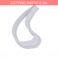 Banana~4in-cookiecutter-only2.png Banana Cookie Cutter 4in / 10.2cm