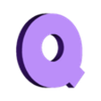 Q.stl Letters and Numbers DRAGON BALL Z | Logo