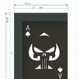 Capture-d'écran-2024-03-16-233611.png Square wall bracket Ace of Spades Punisher