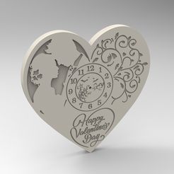 vale1.414.jpg Fichier STL horloge murale des amoureux pour la Saint-Valentin・Modèle pour impression 3D à télécharger