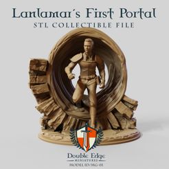 Lanlamar’s First Portal SDL COLPEGCTIBLE ELLE Double Edge —— MINIATURES —— MODEL ID/MG-O1 Download file Lanlamar´s First Portal - MG_01 • 3D print design, Double_Edge_Miniatures