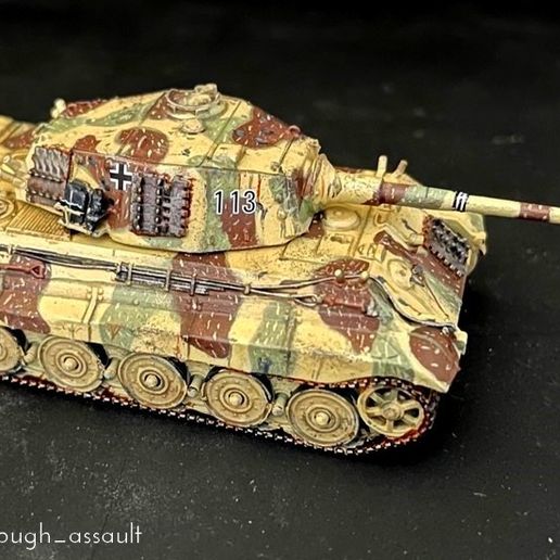 cline el eel arte neereete Fichier STL Panzer VI Tiger II Königstiger (Henschel turret) - WW2 German Flames of War Bolt Action 15mm 20mm 25mm 28mm 32mm・Objet imprimable en 3D à télécharger, Hartolia-Miniatures