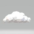 low_poly_cloud_v1-1.jpg Бесплатный STL файл Низкополигональное облако・Шаблон для 3D-печати для загрузки