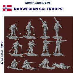 NorwegianSki.jpg Norwegian Ski Troops WW2  1/72 scale
