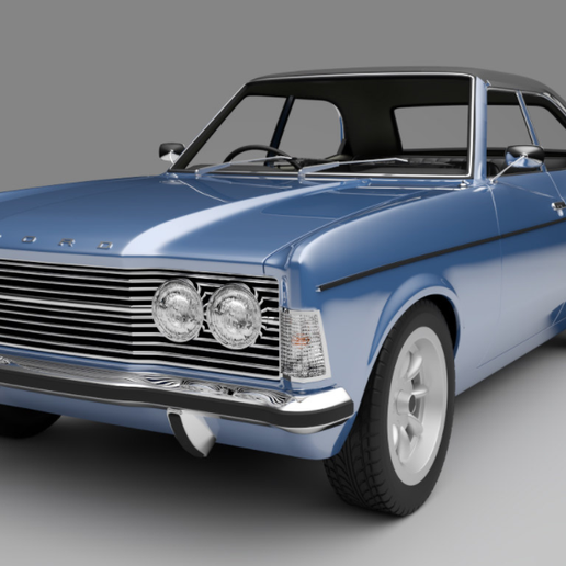 FORD CURTAIN 1:28 SCALE BODY 3D model