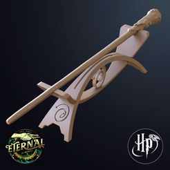 Ron-Weasly-Wand-Stand-Harry-Potter-ETERNAL-Render-1.jpg Archivo 3D VARITA Y SOPORTE RONALD WEASLEY - HARRY POTTER - ETERNO・Modelo imprimible en 3D para descargar