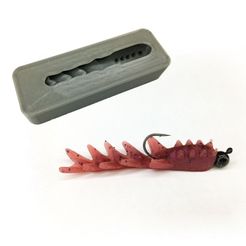 STL file Glist (spear) fishing bait, lure mold, Soft Plastic injection mold  🎣・3D print design to download・Cults