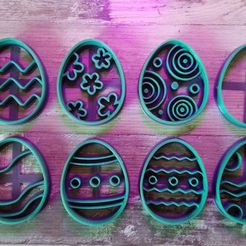 IMG_20220215_125913.jpg STL file Mega Easteregg Easter Egg Cookie Cutter Pack XXL Easter Egg Cookie Cutter Set・3D print design to download
