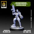 yy owe VANQUISHERS uP COMMANDER KNIGHT $OUL// Studio jy 35 MM DIY PRE-SUPP w PARTS & 7 aS Vanquishers Company Commander