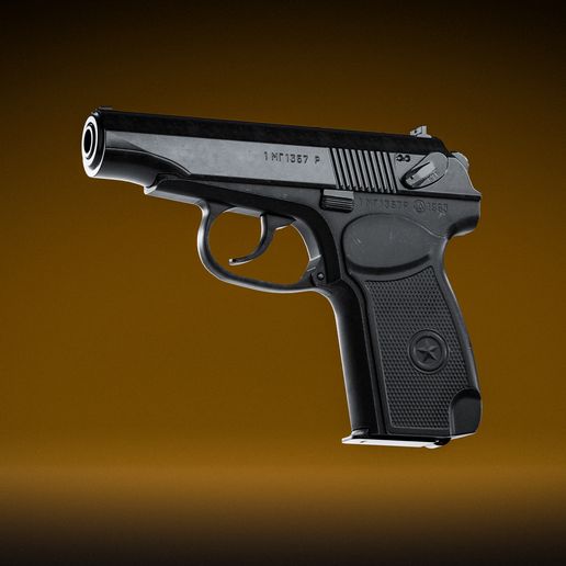 PM Makarov Pistol 3D model