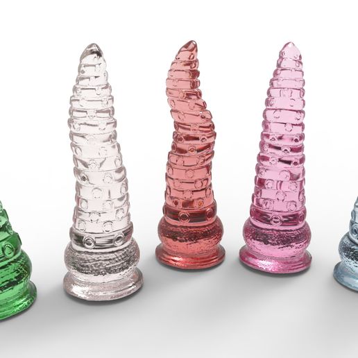 🐙 Tentacle Dildo Pack Anime Sex Plug Butt Big・ STL File for ・Cults