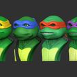 01.jpg TURTLES 1990  BUSTS FOR 3D PRINT