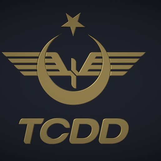 03.jpg TCDD Logo 3d Model