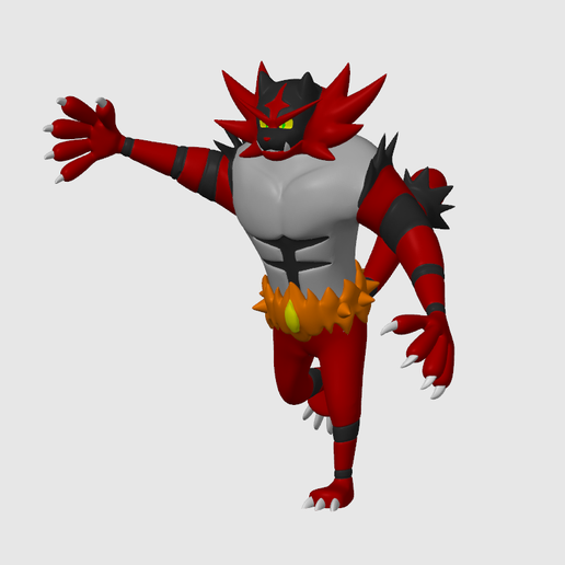 STL file Incineroar Pokemon (3mf included) 🐉 (3MF)・3D print design to ...