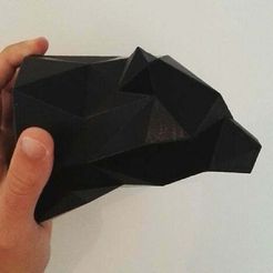 a0258c5229730f2bb68e631470101b65_preview_featured.jpg Trofeo de pared de oso Low Poly