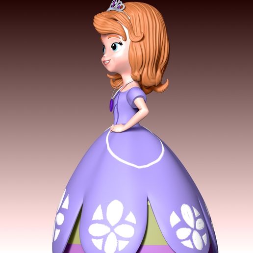 Sofia Princess 3D File for 3D printingCults