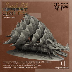 Soulbane-Angle.png Файл 3D Soulbane - капитальный корабль Dune Splitter・Дизайн 3D принтера для загрузки