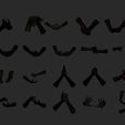 shou4.jpg Female Hand in 20 Poses 3D Model 3D Print Model