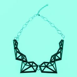 polix_4_display_large.jpg Free STL file Polix - Polygonal Necklace・3D printing template to download