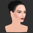 26.jpg Beautiful brunette woman bust ready for full color 3D printing TYPE 9