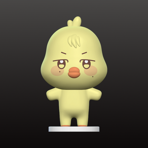 🗝️ ATEEZ Mingi ANITEEZ bbyongMING Keychain, Figure・ 3D File for