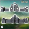 2.jpg Medieval modular stone wall with large monumental carved door (14) - Medieval Gothic Feudal Old Archaic Saga 28mm 15mm RPG