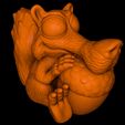Scrat.jpg STL file Baby Scrat (Easy print no support)・3D printing idea to download