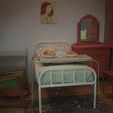 MINIATURE-1940S-HOSPITAL-ROOM-15.jpg MINIATURE HOSPITAL OVER BED  TABLE  | Early 1900 Hospital Room | Miniature Furniture 1:12 Scale For Dollhouse