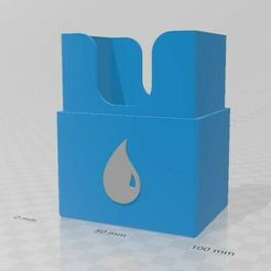 caja-azul.jpg STL file Magic Mana Blue protective case・3D print object to download