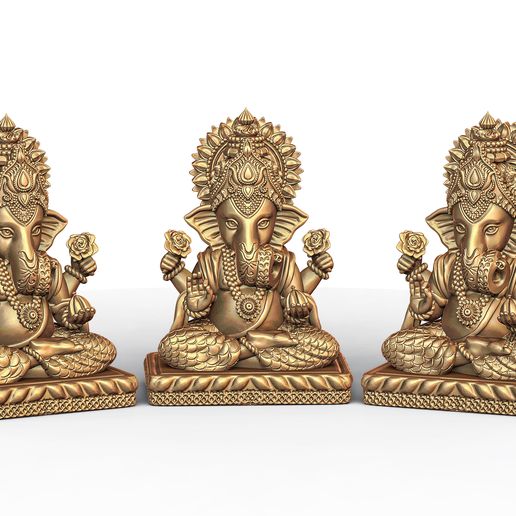 Ganesh Ji Lotus 3D  Model 11 3D model
