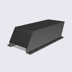 two-lane-scoop-1.png Fichier STL Écope de capot style Two Lane Blacktop pour modèle réduit de voiture・Plan à imprimer en 3D à télécharger