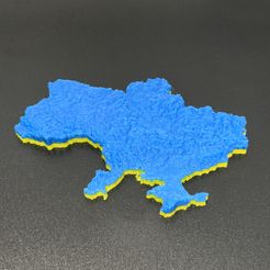 IMG-1528.jpg Fichier STL gratuit Magnet de la topographie de l'Ukraine・Plan à télécharger et à imprimer en 3D