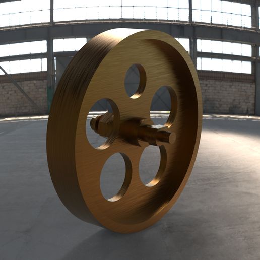 2.1  SchwungradKomplett (2.1 FlywheelComplete) 3D model