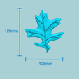jsize.png 13 Oak Tree Leaves Collection - Molding Artificial EVA Craft