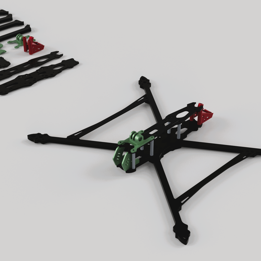 🖼️ FPV Drone Frame・ STL File for 3D printing and CNC machining - Laser ...