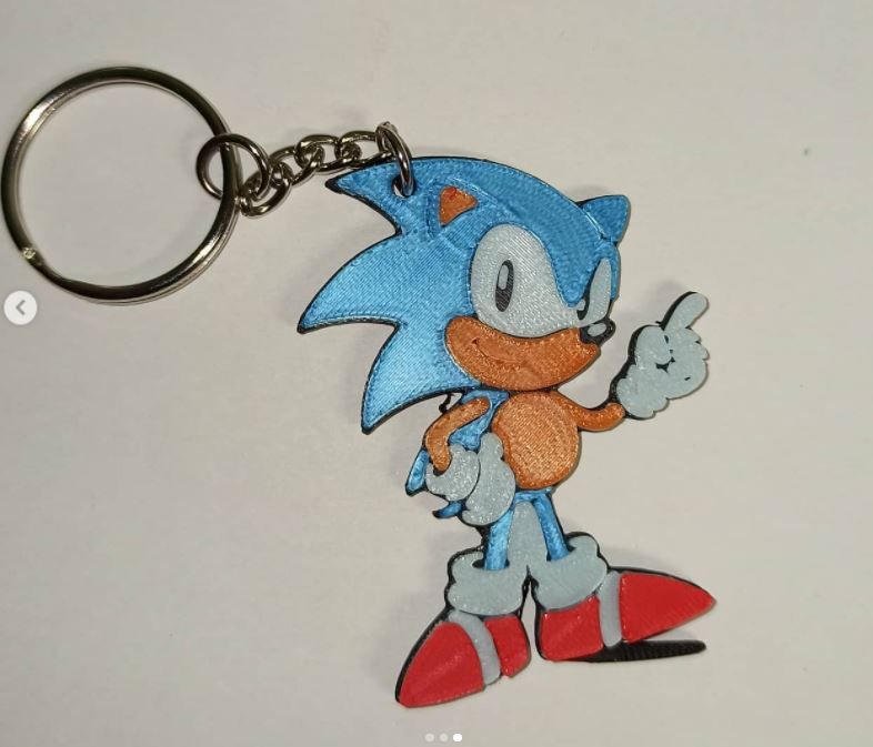 Download STL file Sonic keychain • 3D printing template ・ Cults