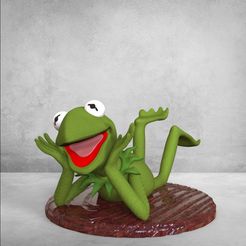 untitled.541.jpg STL file Rene the Frog - Kermit the Frog・3D printing idea to download